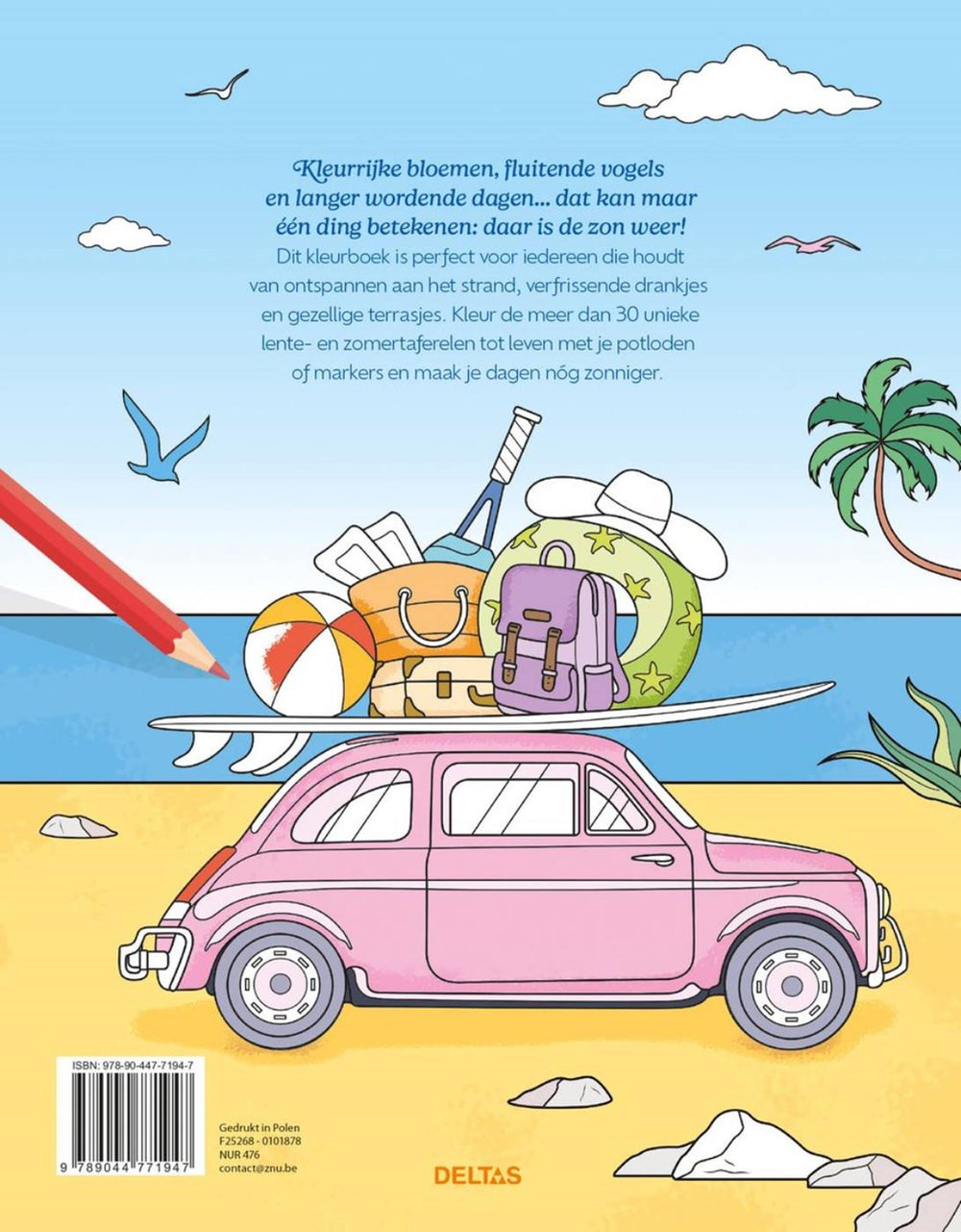 Deltas sunny days - kleuren voor volwassenen