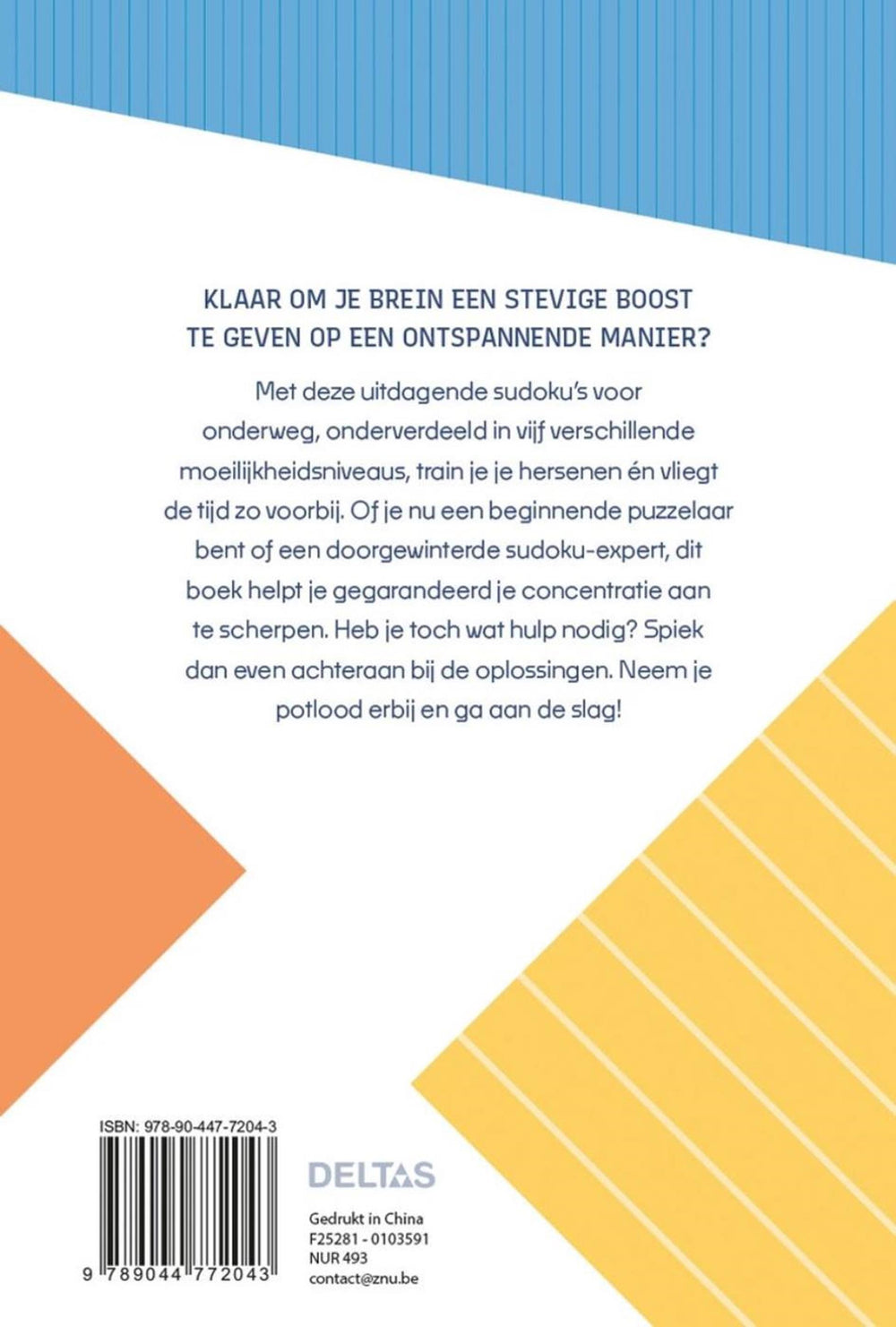 Deltas brain boosters - sudoku's voor onderweg