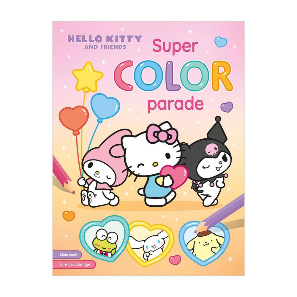Deltas hello kitty and friends super color parade kleurboek