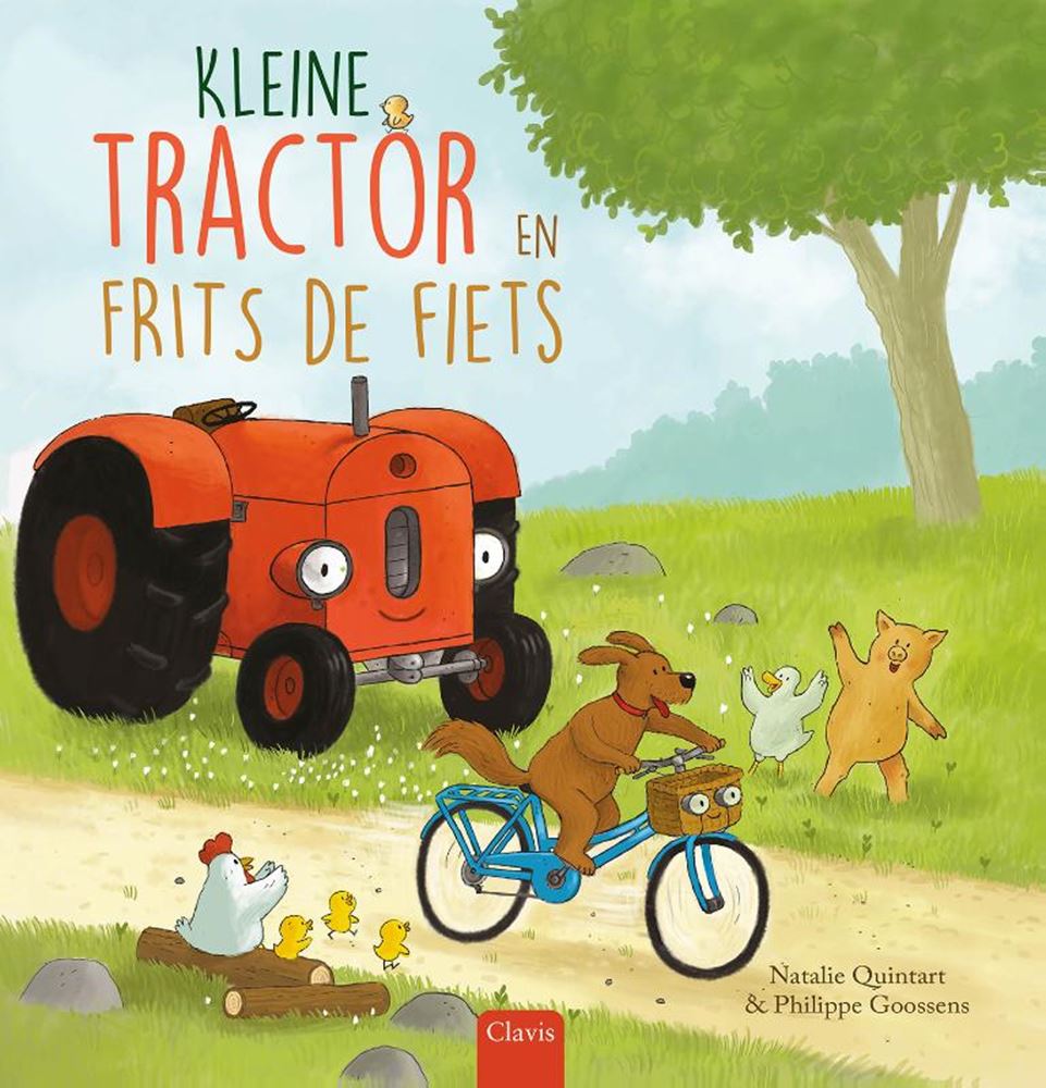 Kleine tractor en frits de fiets 4+