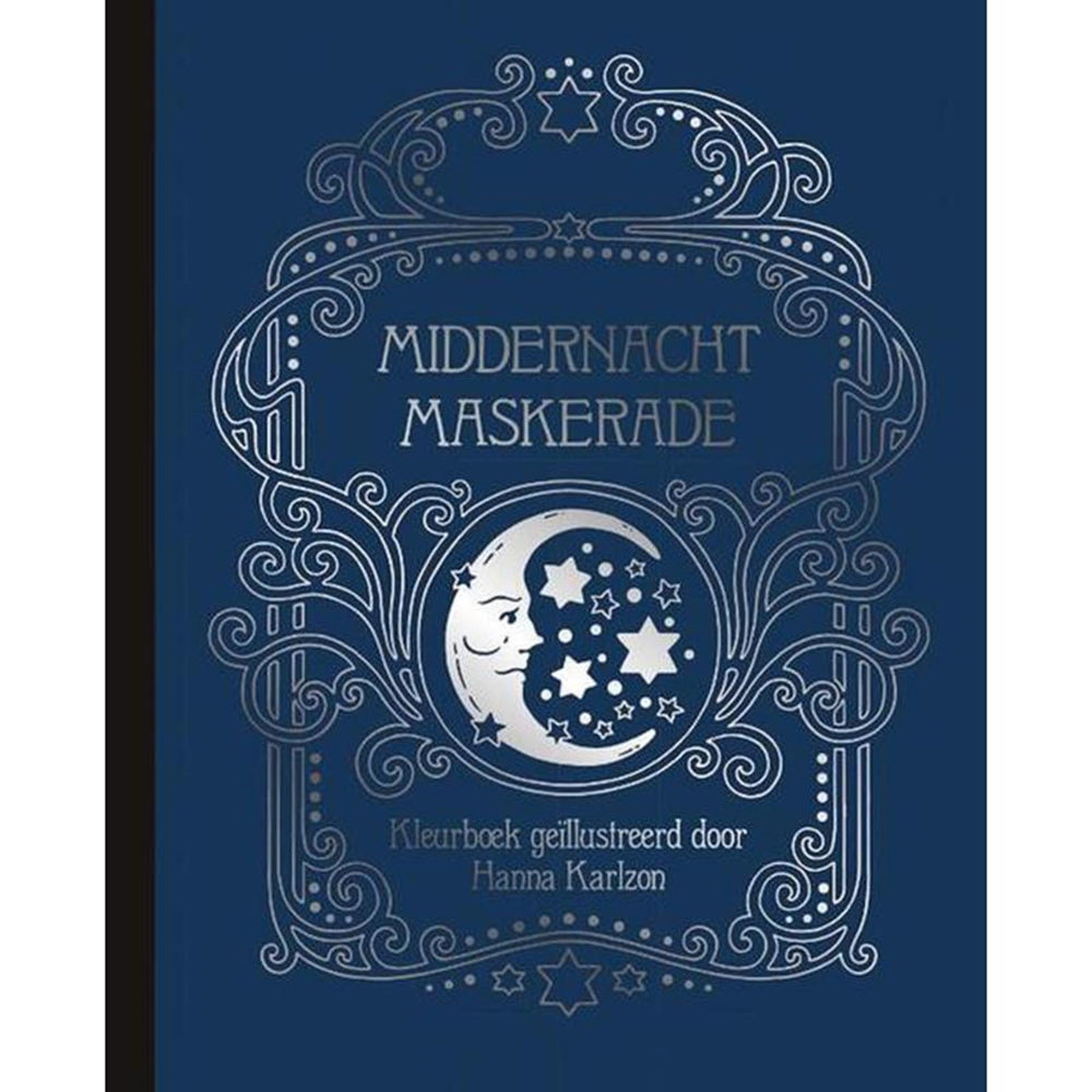 Kluitman middernacht maskerade kleurboek voor volwassenen 64 blz paperback