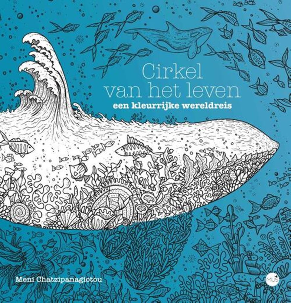 Kleurboek: cirkel van het leven.