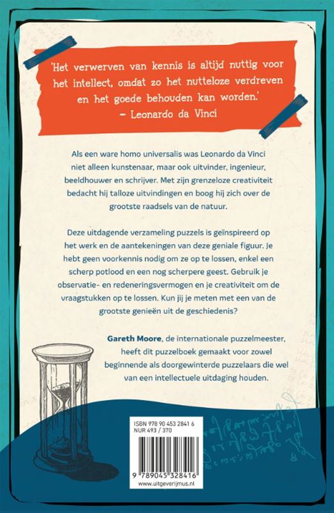 Bbnc uitgevers mr. brein leonardo da vinci puzzelboek