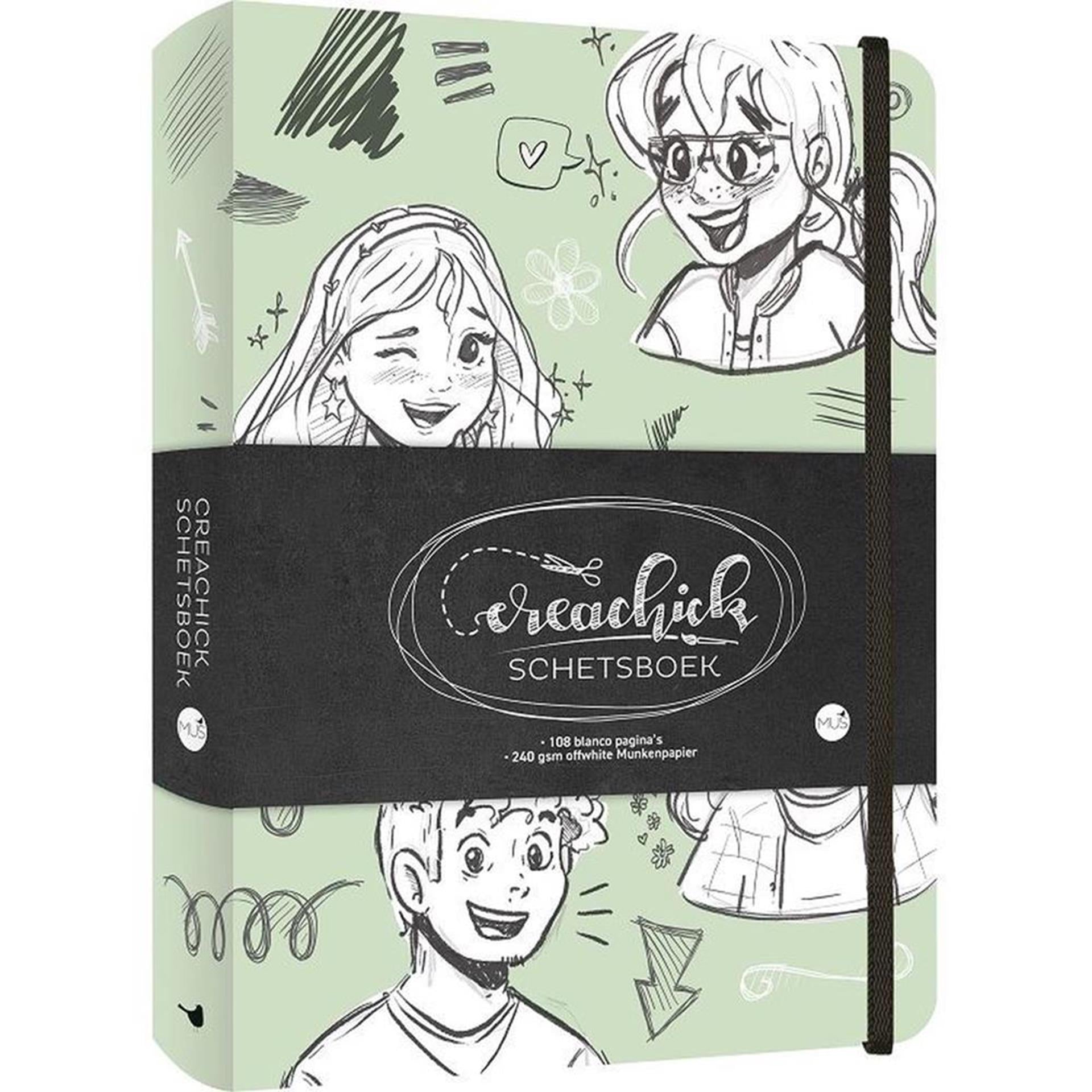 Kluitman creachick a5 schetsboek 108 pagina's