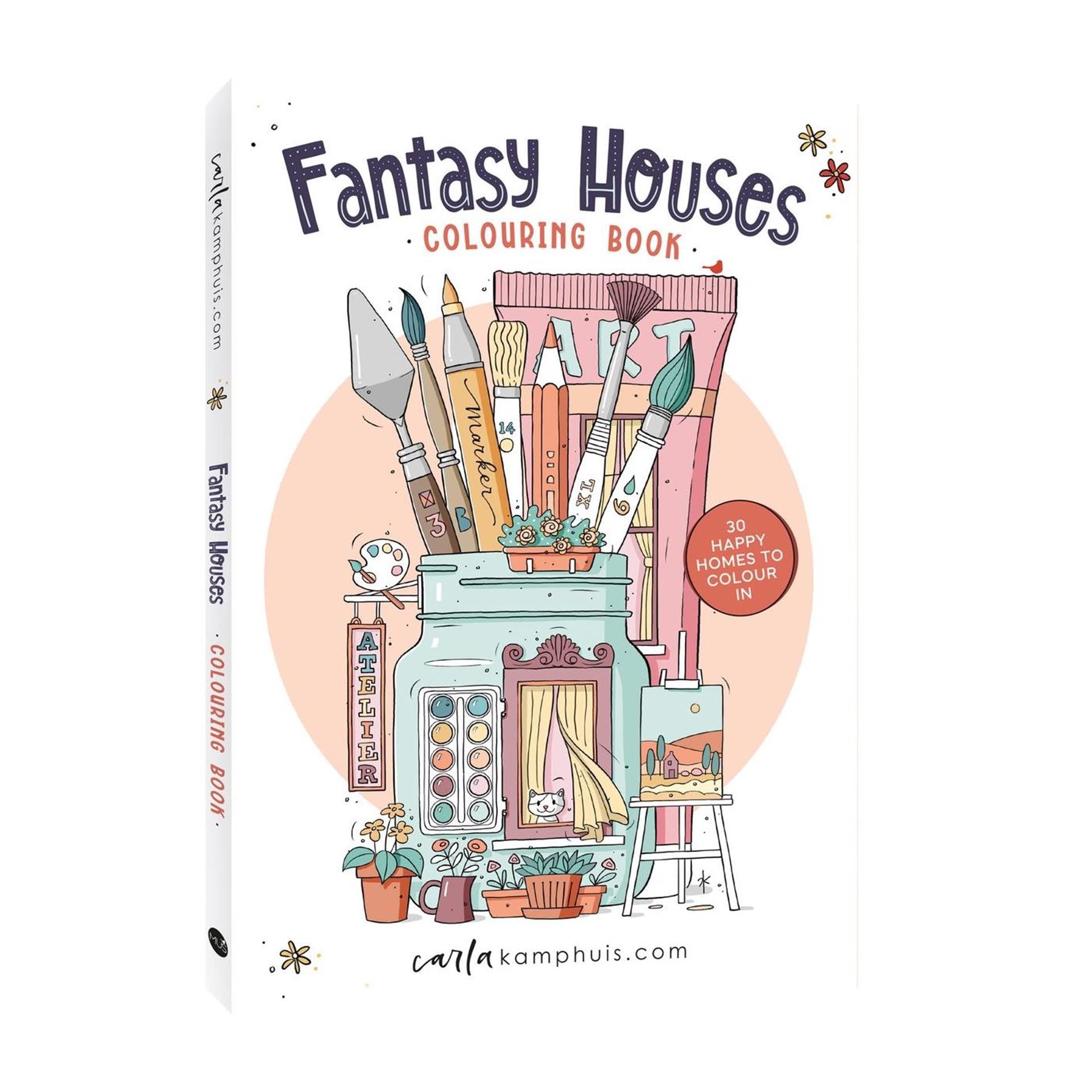 Kluitman carla kamphuis fanasy houses kleurboek