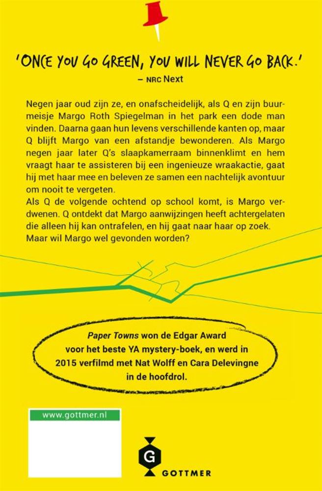 Paper towns filmeditie (pb). 15+