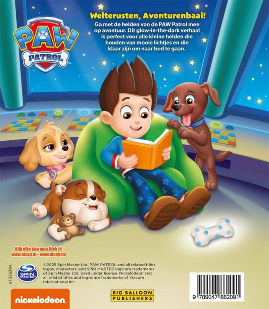Paw patrol: welterusten, avonturenbaai.