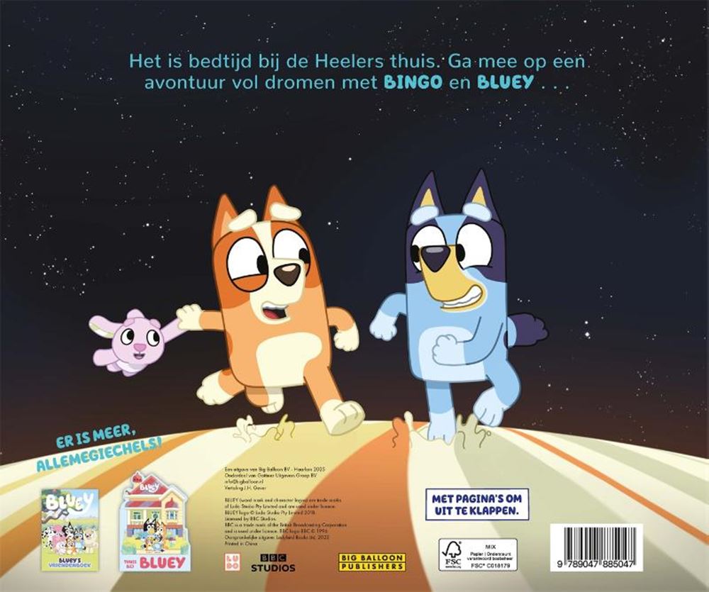 Gottmer uitgevers groep bluey prentenboek: slapenstijd 2+