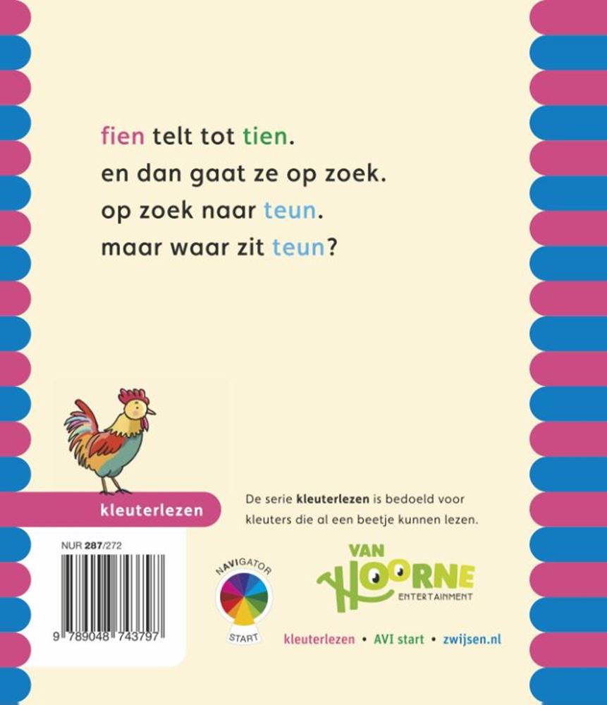 Wpg uitgevers kleuterlezen - fien teun - fien telt tot tien