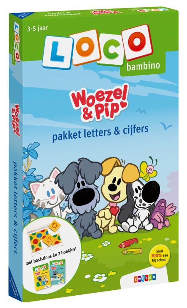 Wpg uitgevers loco bambino woezel pip pakket letters