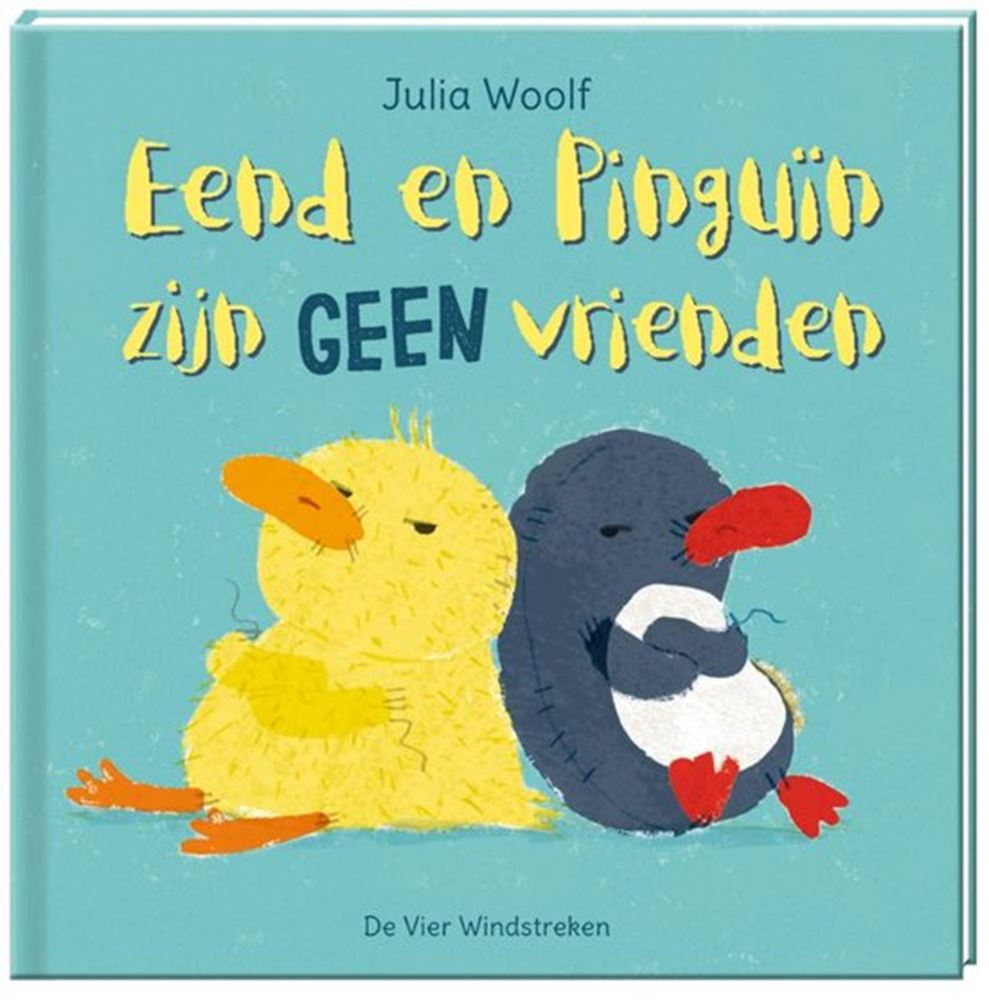 Eend en pinguïn zijn geen vrienden. 3+