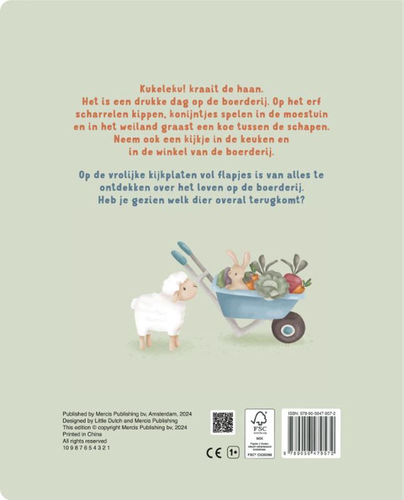 Little dutcmijn flapjesboek boerderij 2+