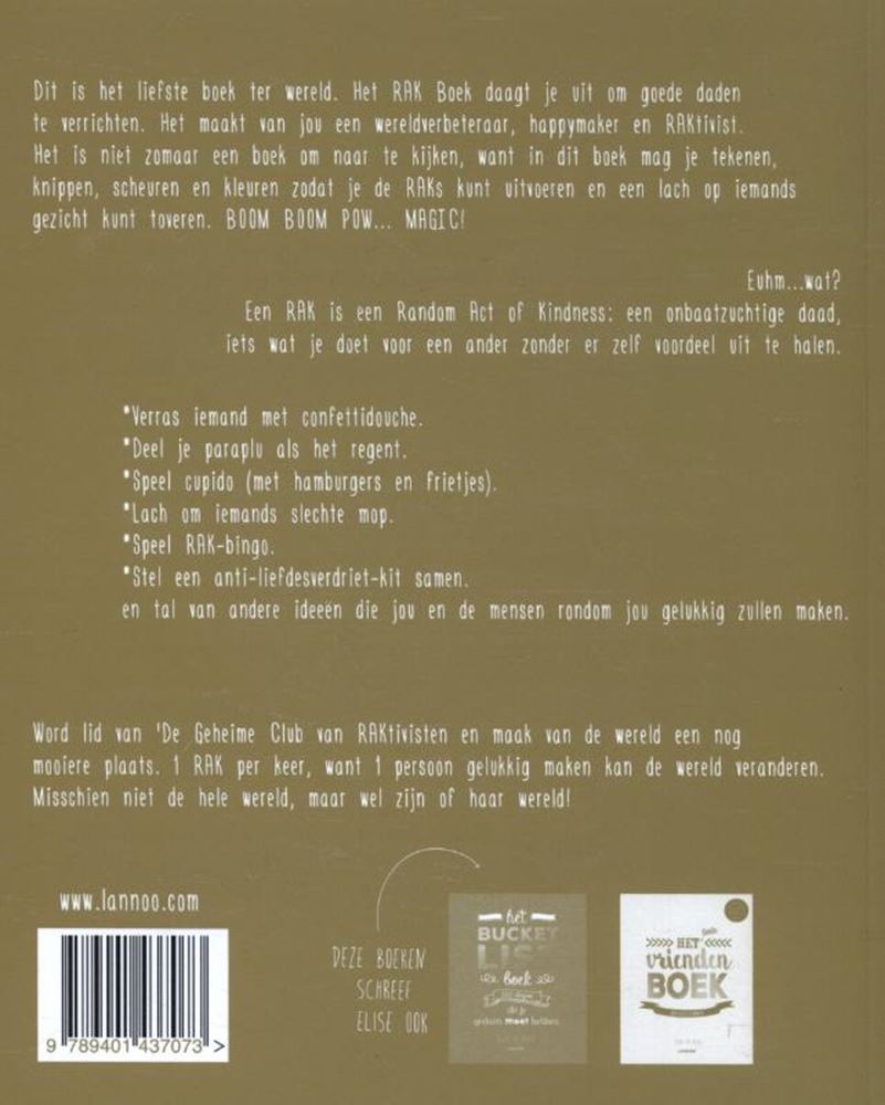Het rak boek random acts of kindness (pb