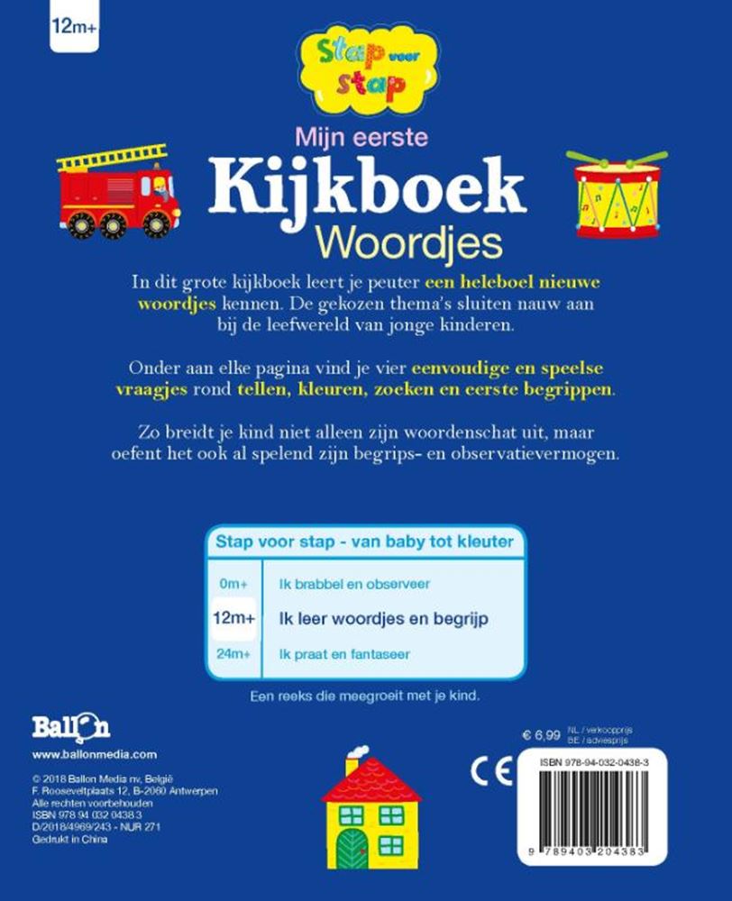 Standaard uitgeverij mijn eerste kijkboek - woordjes 12m+