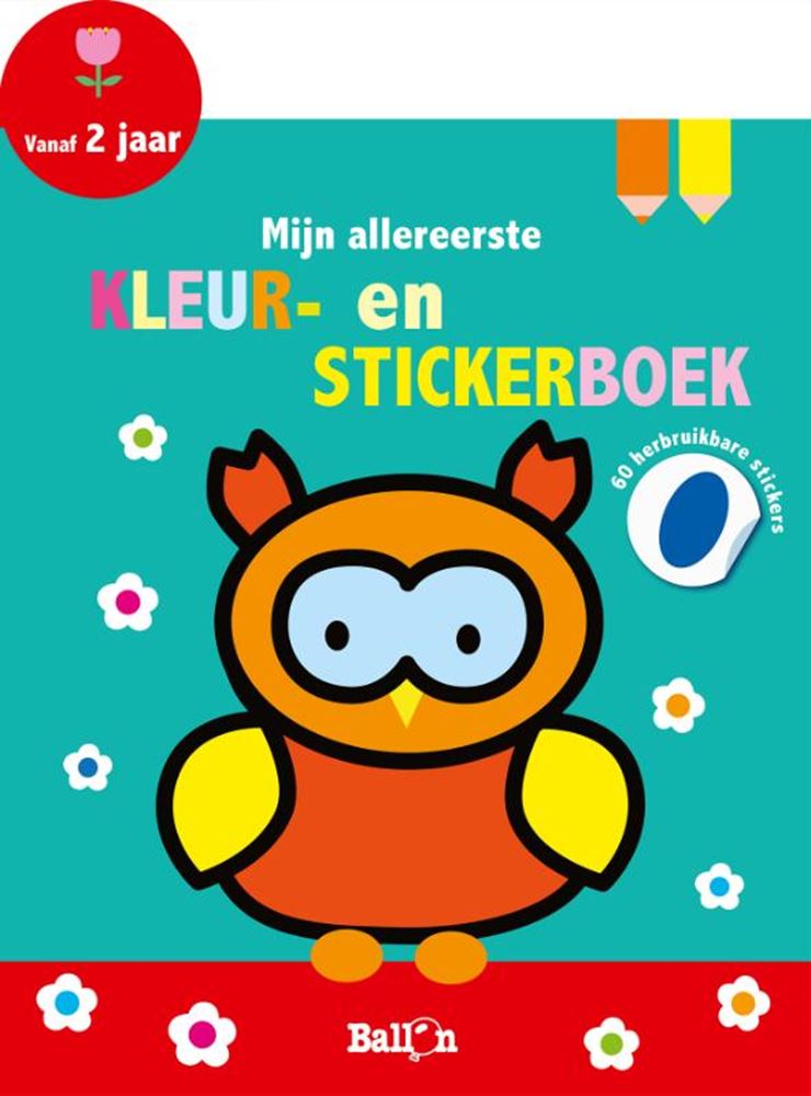 Mijn allereerste kleur- en stickerboek