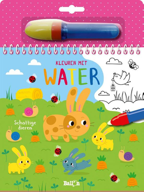 Ballon kleuren met water: schattige dieren. 3+