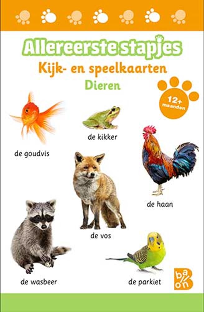 Standaard uitgeverij kijk- en speelkaarten allereerste stapjes dieren