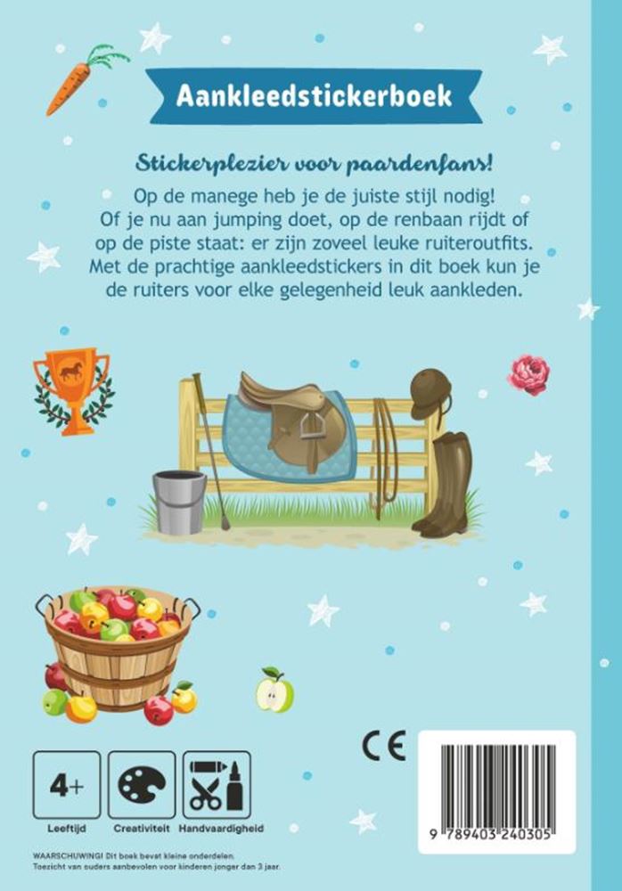 Standaard uitgeverij stickerboekmini fashionistas: paarden 4+