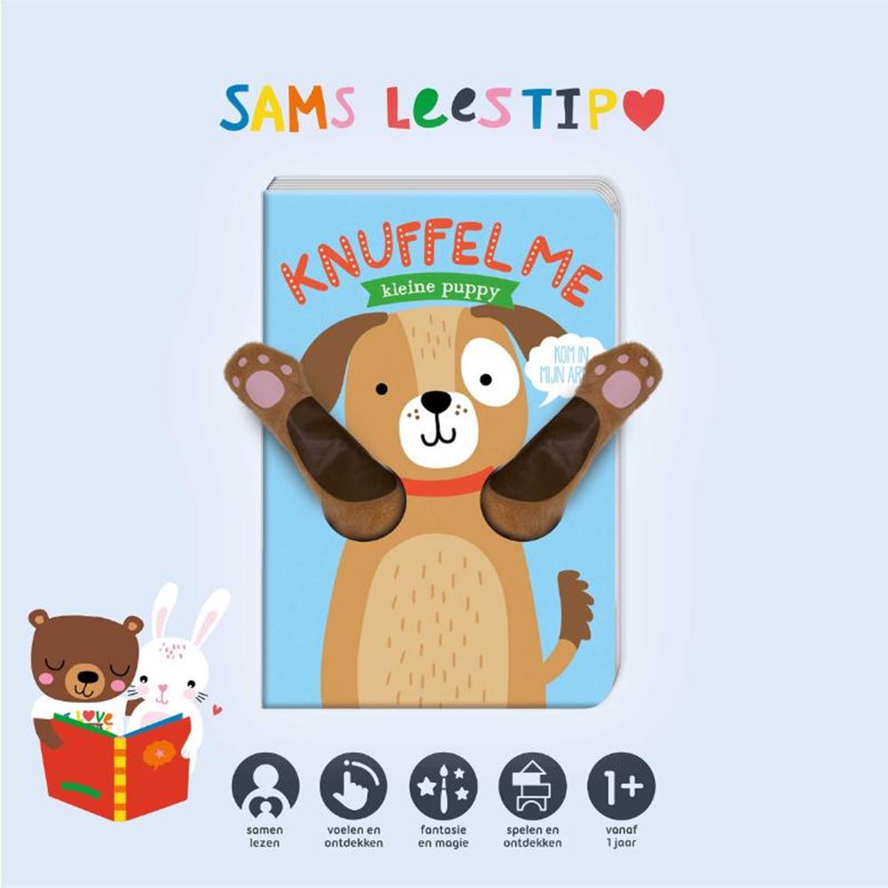 Knuffel me kleine puppy (karton)