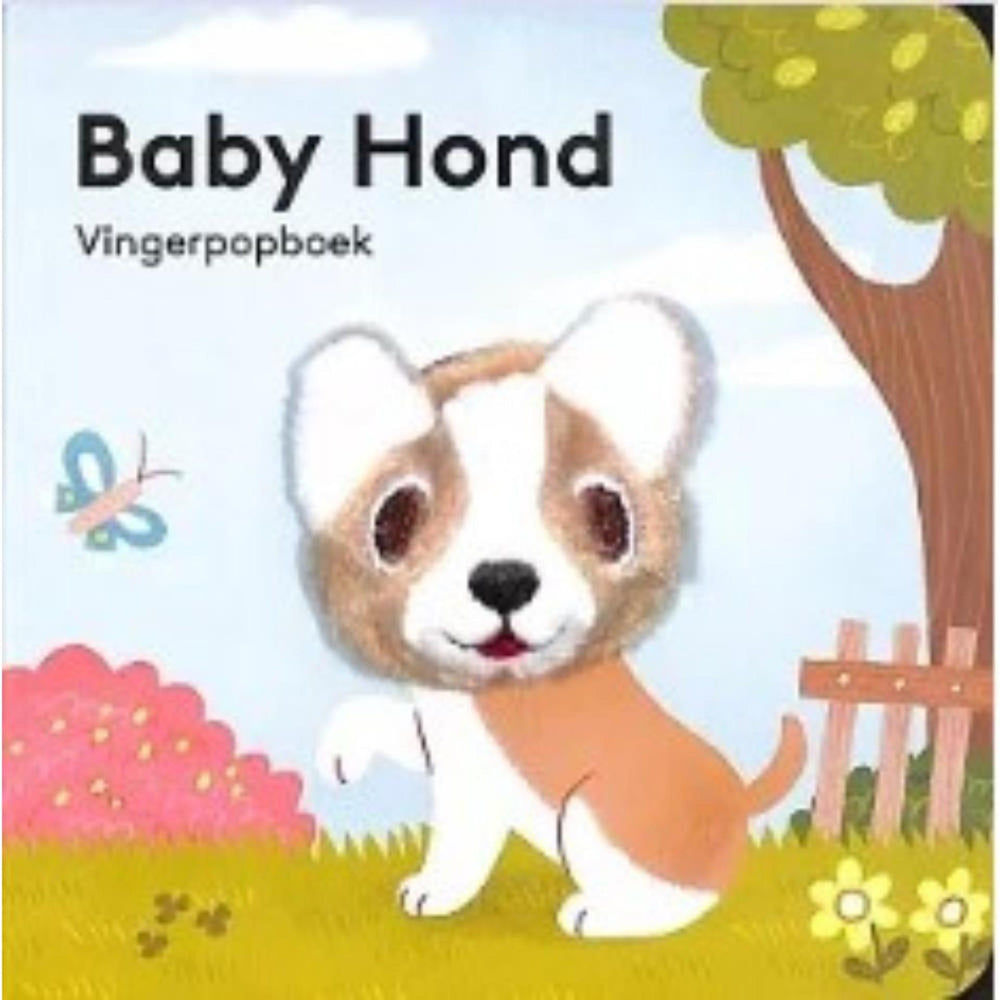 Imagebooks vingerpopboekje - baby hond voorleesboek hardcover 14 pagina's