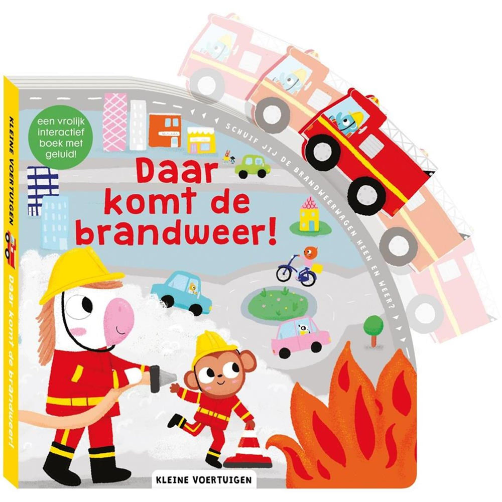Imagebooks kleine voertuigen - daar komt de brandweer