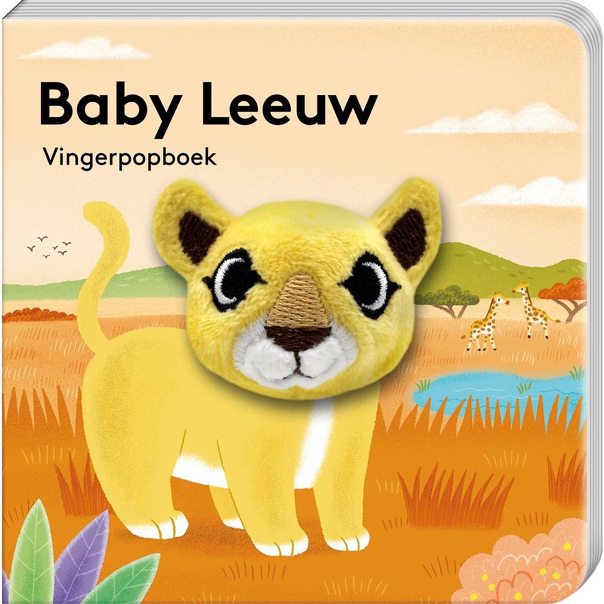 Imagebooks vingerpopboekje wild - baby leeuw