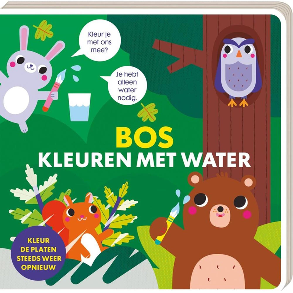 Imagebooks kleuren met water - bos kleuren met water - bos