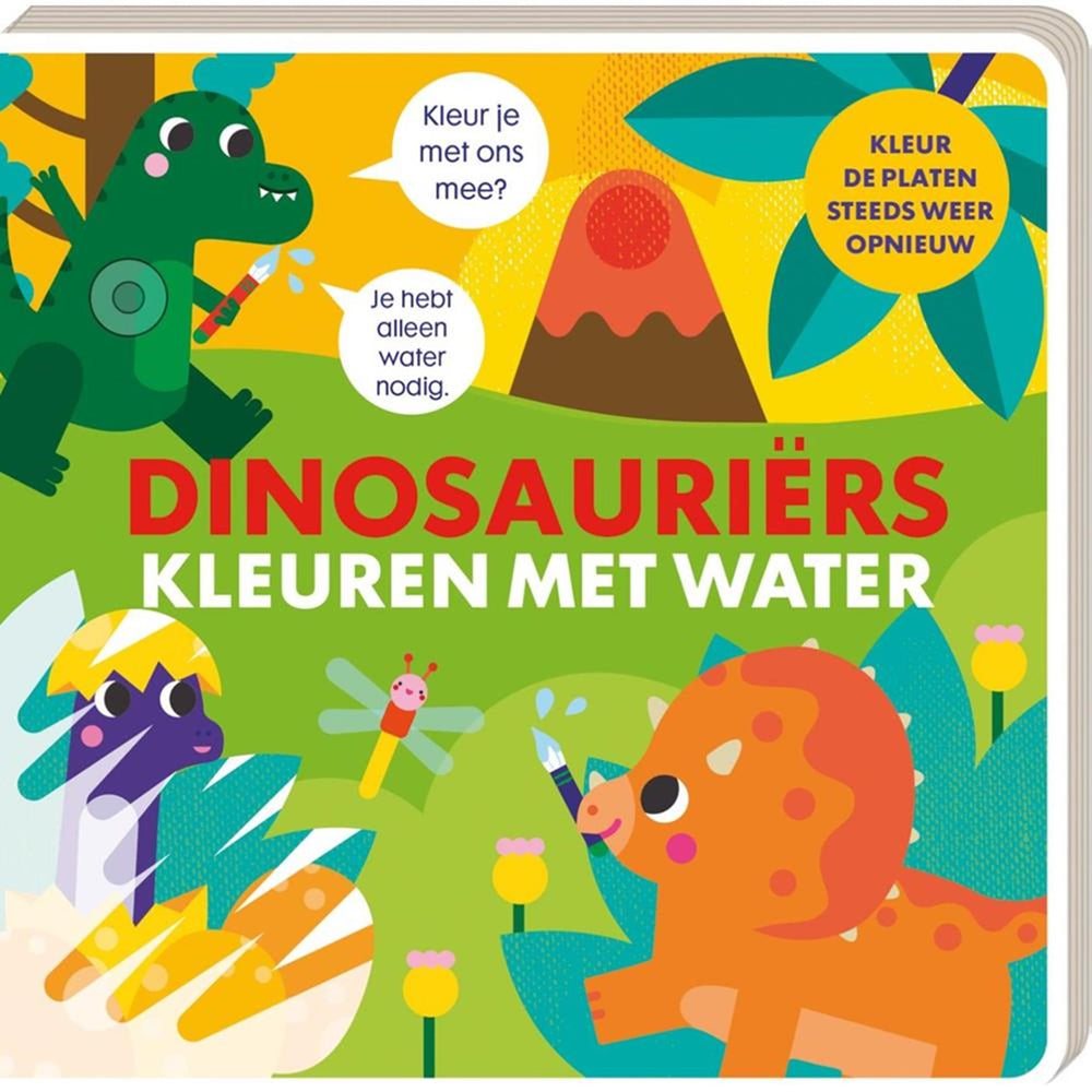 Imagebooks kleuren met water - dinosauriã«rs