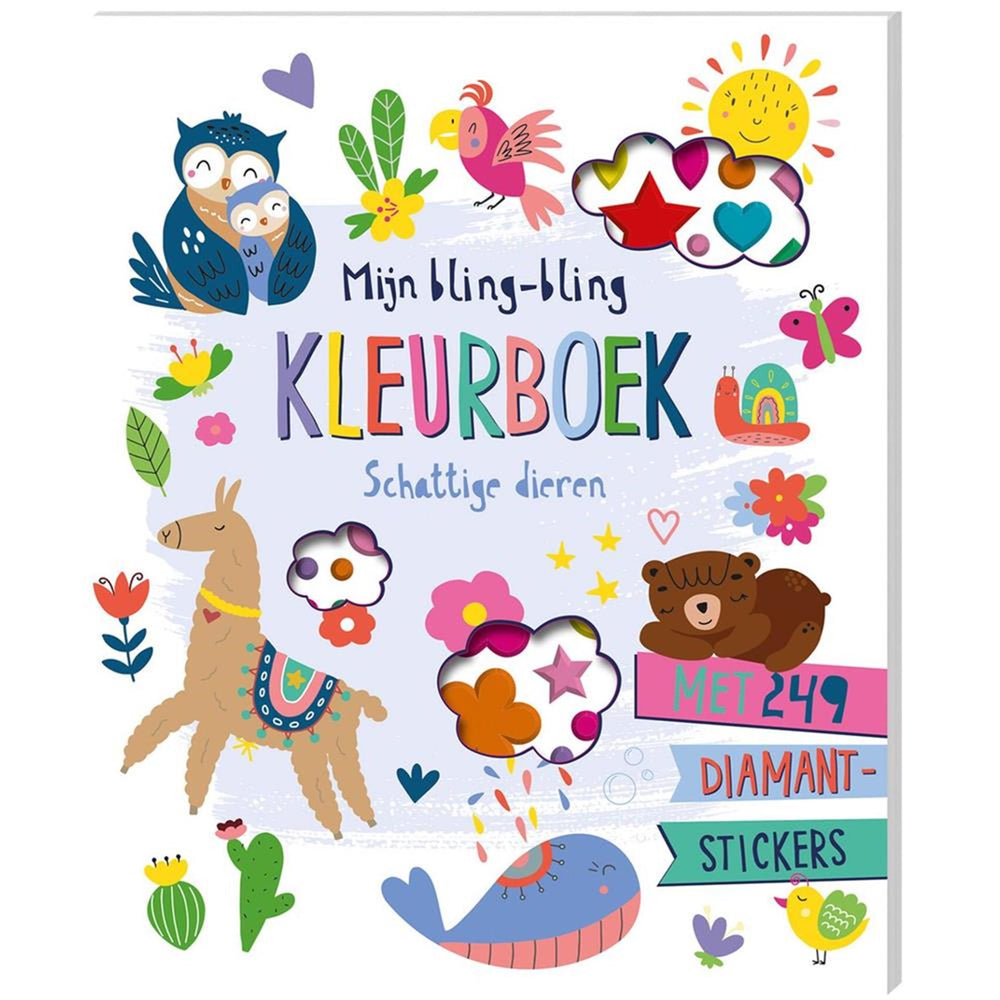 Imagebooks mijn bling-bling kleurboek - schattige dieren