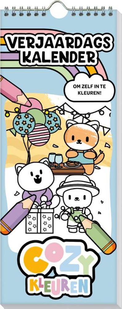 Verjaardagskalender - cozy kleuren