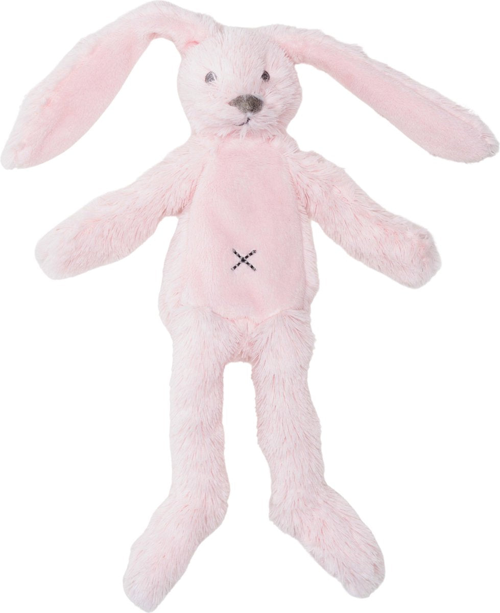 Happy horse konijn richie flatstyle knuffel 27 cm - roze - baby knuffel