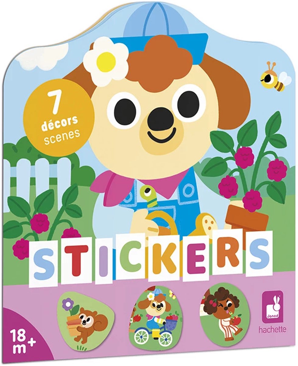 Janod - stickerset - de tuin