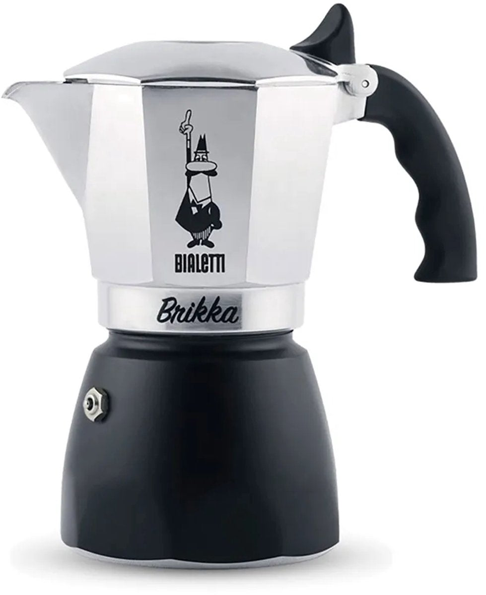 Bialetti brikka revolution 4 kops – espressopot met crema – aluminium mokapot – authentieke italiaanse koffie