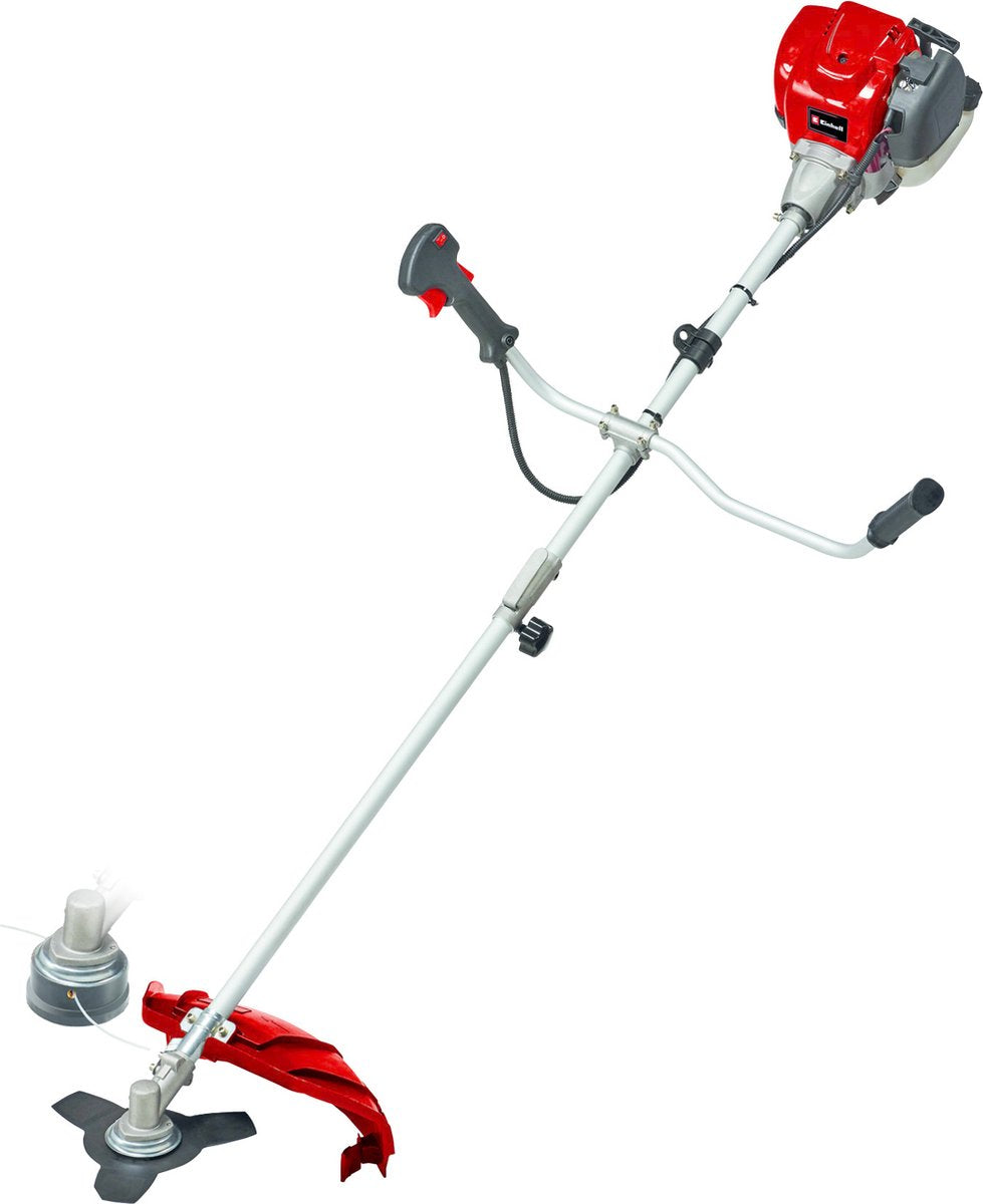 Einhell benzine bosmaaier gc-bc 36-4 s - 37.7 cm³ - 1 kw - 4-takt - 2-in-1: draad en 3-tands mes