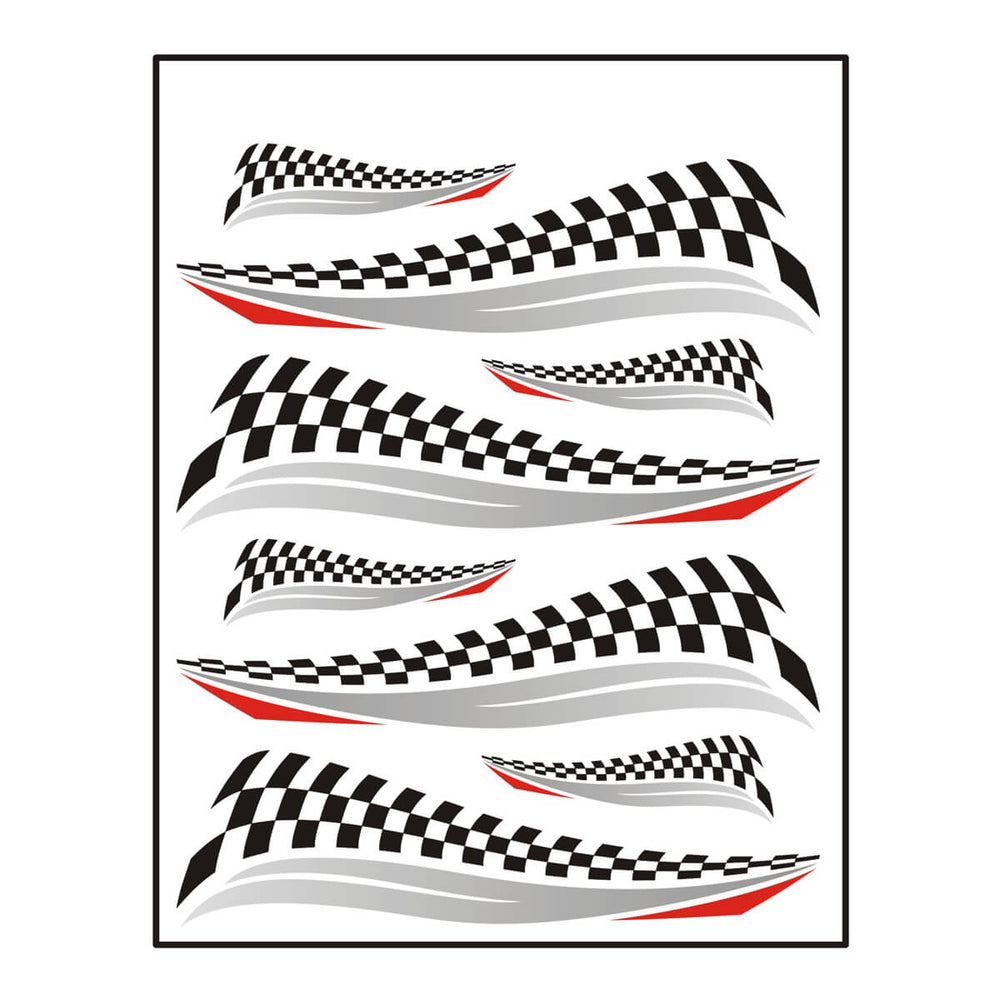 Ensemble d'autocollants drapeau de finition
