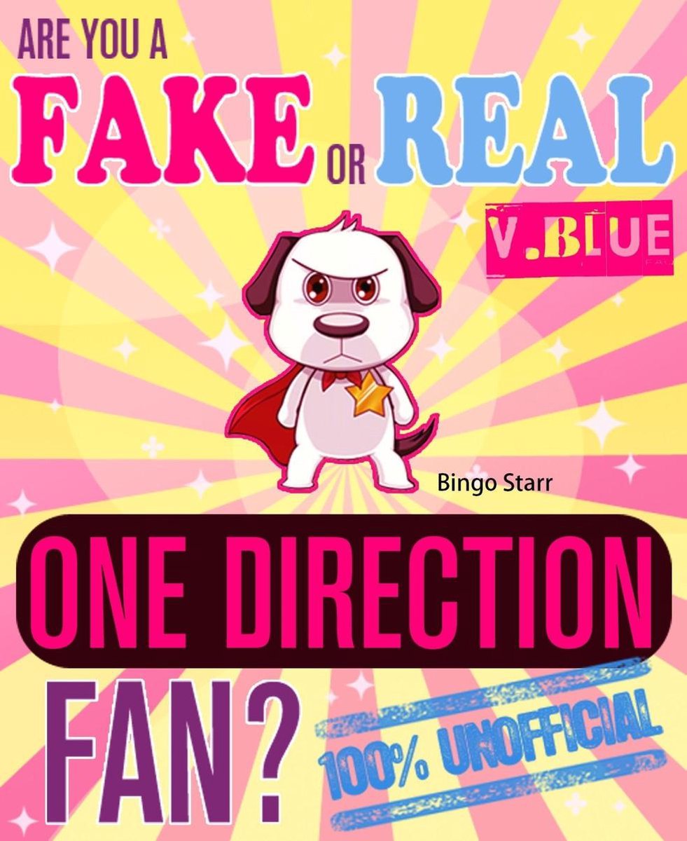 Are you a fake or real one direction fan? version blue - the 100% unofficial quiz and facts trivia travel set game