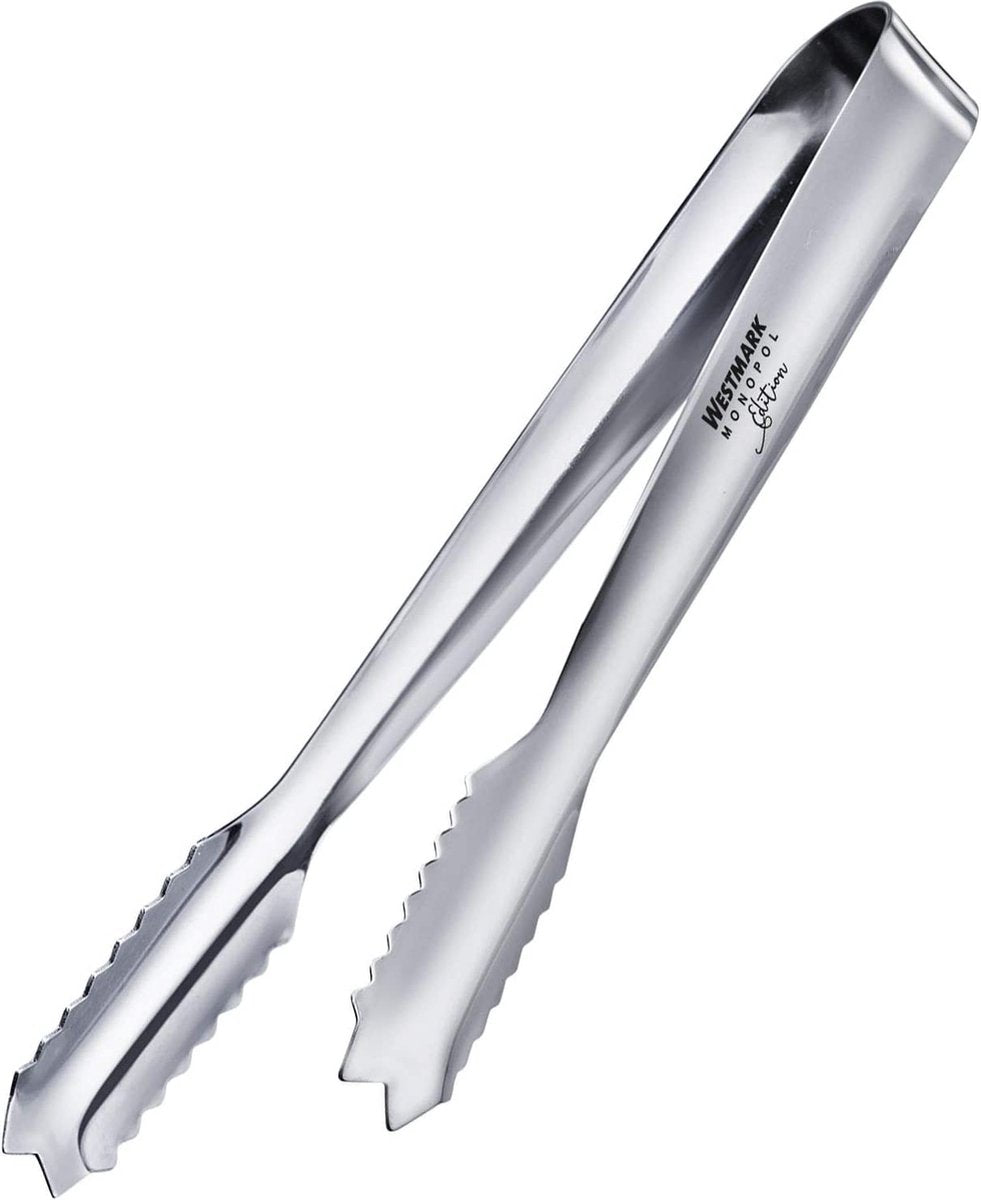 Westmark ijsblokjes- suiker- serveertang, monopoly-editie, lengte: 18 cm, roestvrij staal, arctica, zilver, 62763360