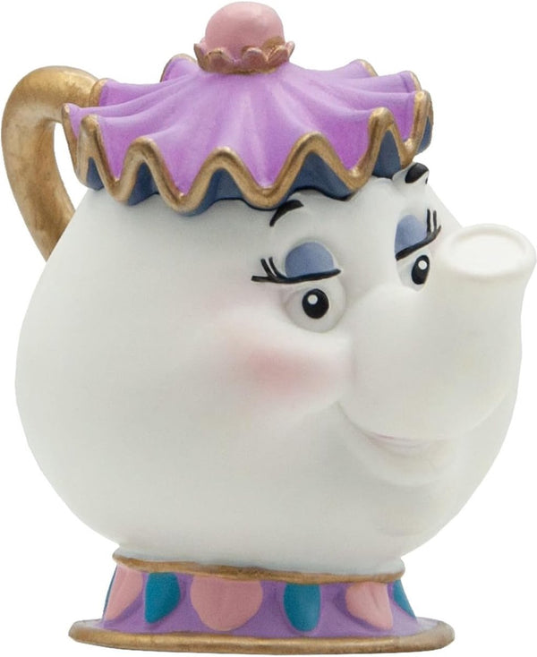 Bullyland 12474 – speelfiguur en verzamelfiguur mevrouw potts uit belle en het beest – ca. 6 cm – levensecht en detailrijk vormgegeven – ideaal als taartfiguur en klein cadeautje voor kinderen vanaf 3 jaar.