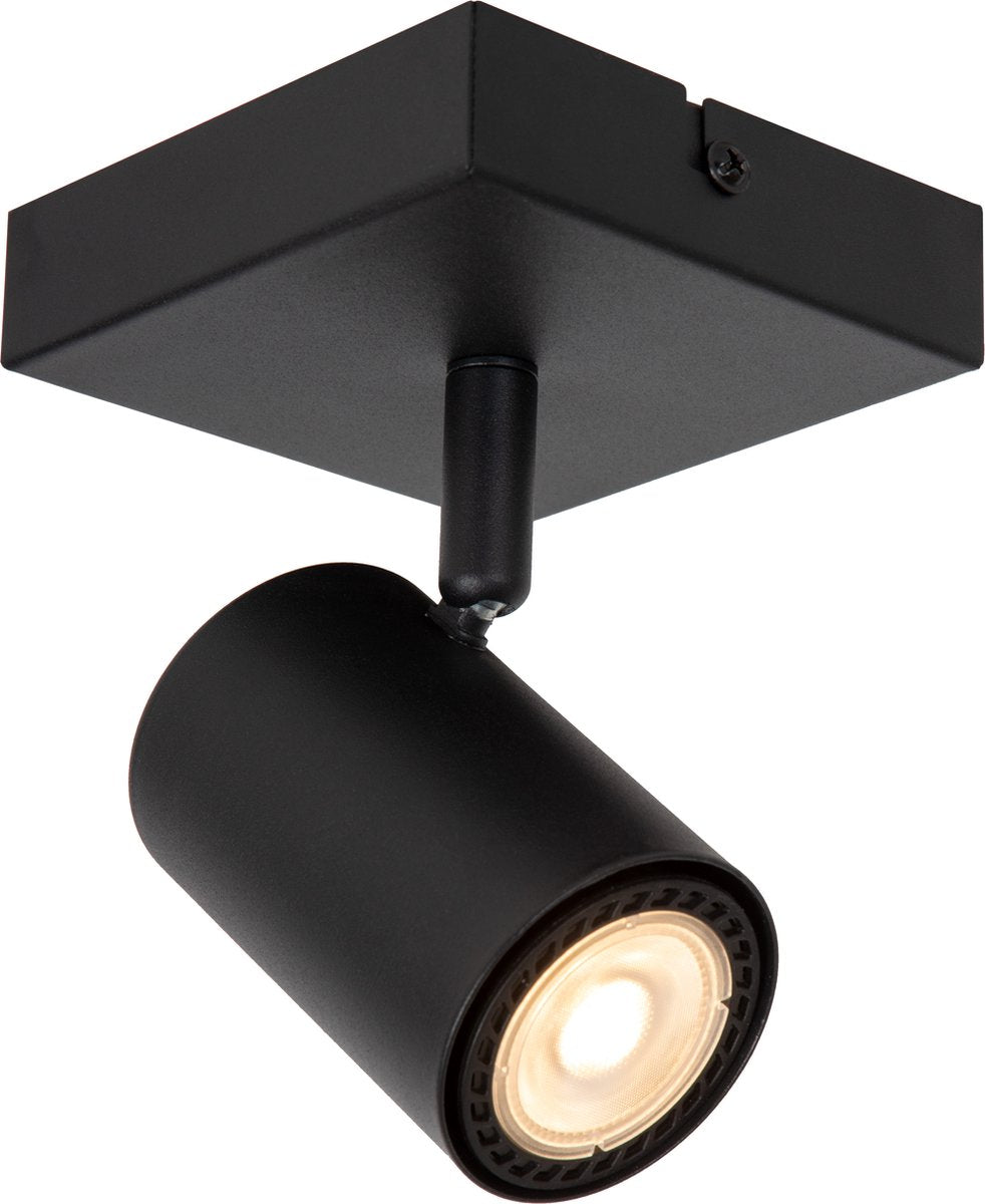 Lucide amigo - plafondspot (plafondlamp) - 1xgu10 - zwart