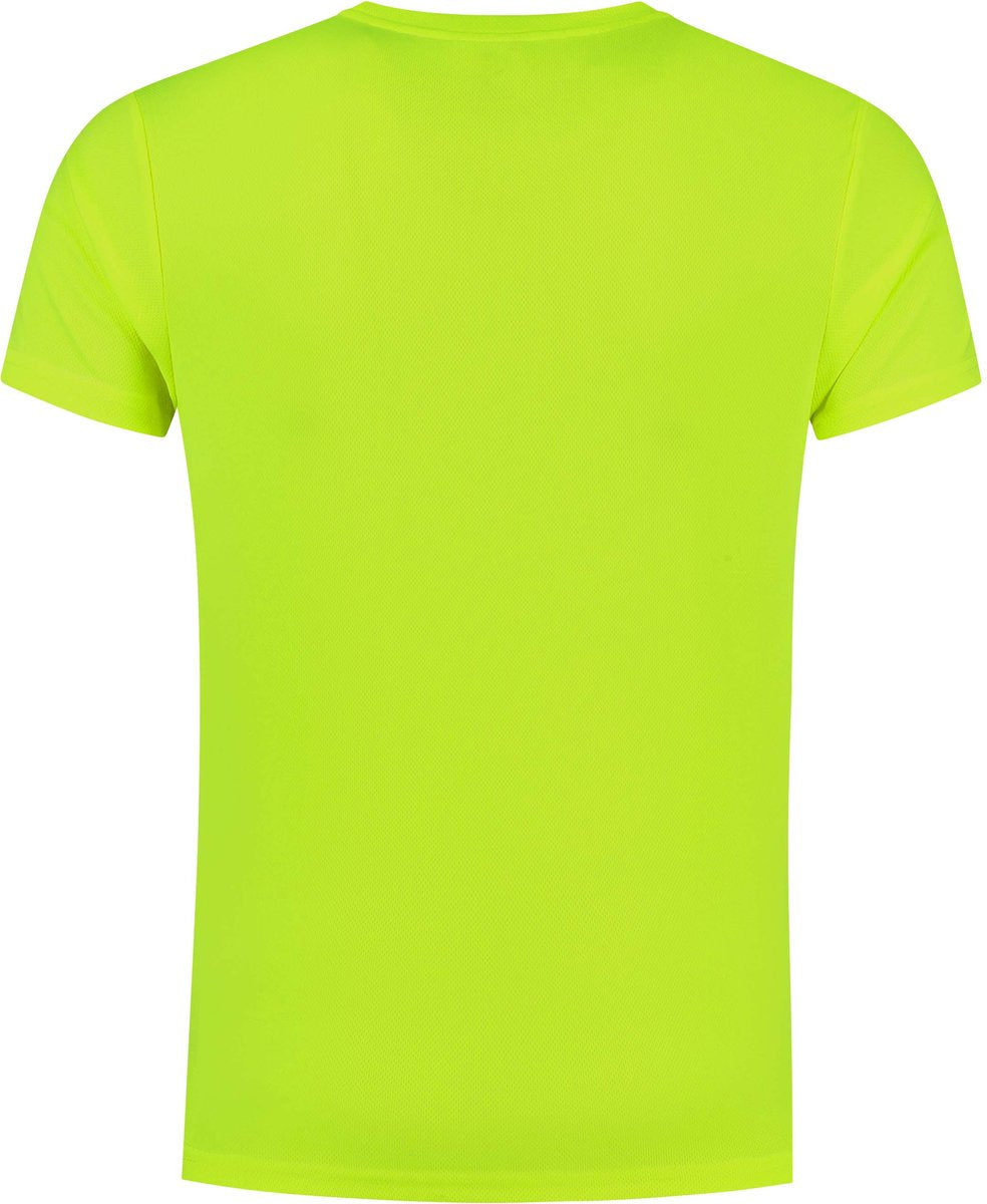 Rogelli promo hardloopshirt heren - korte mouwen - fluorgeel - 128 140