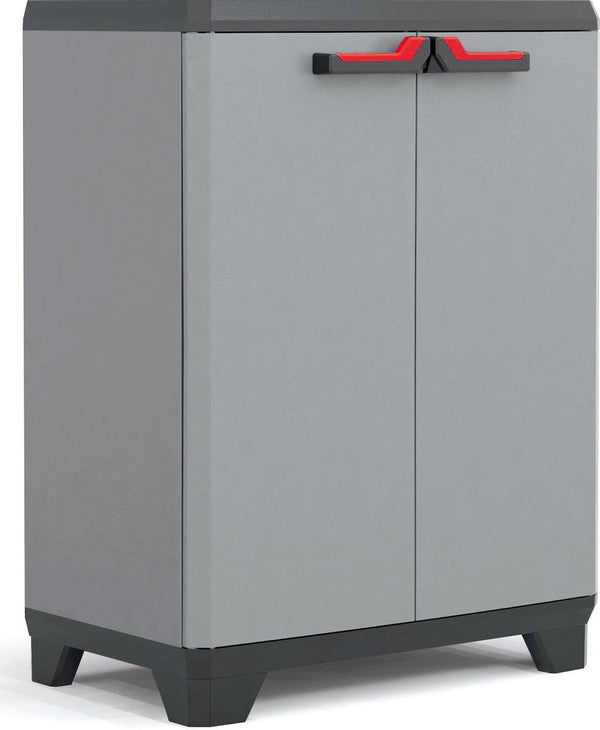 Keter stilo lage kast - 1 plank - 68x39x90cm - donkergrijs zwart