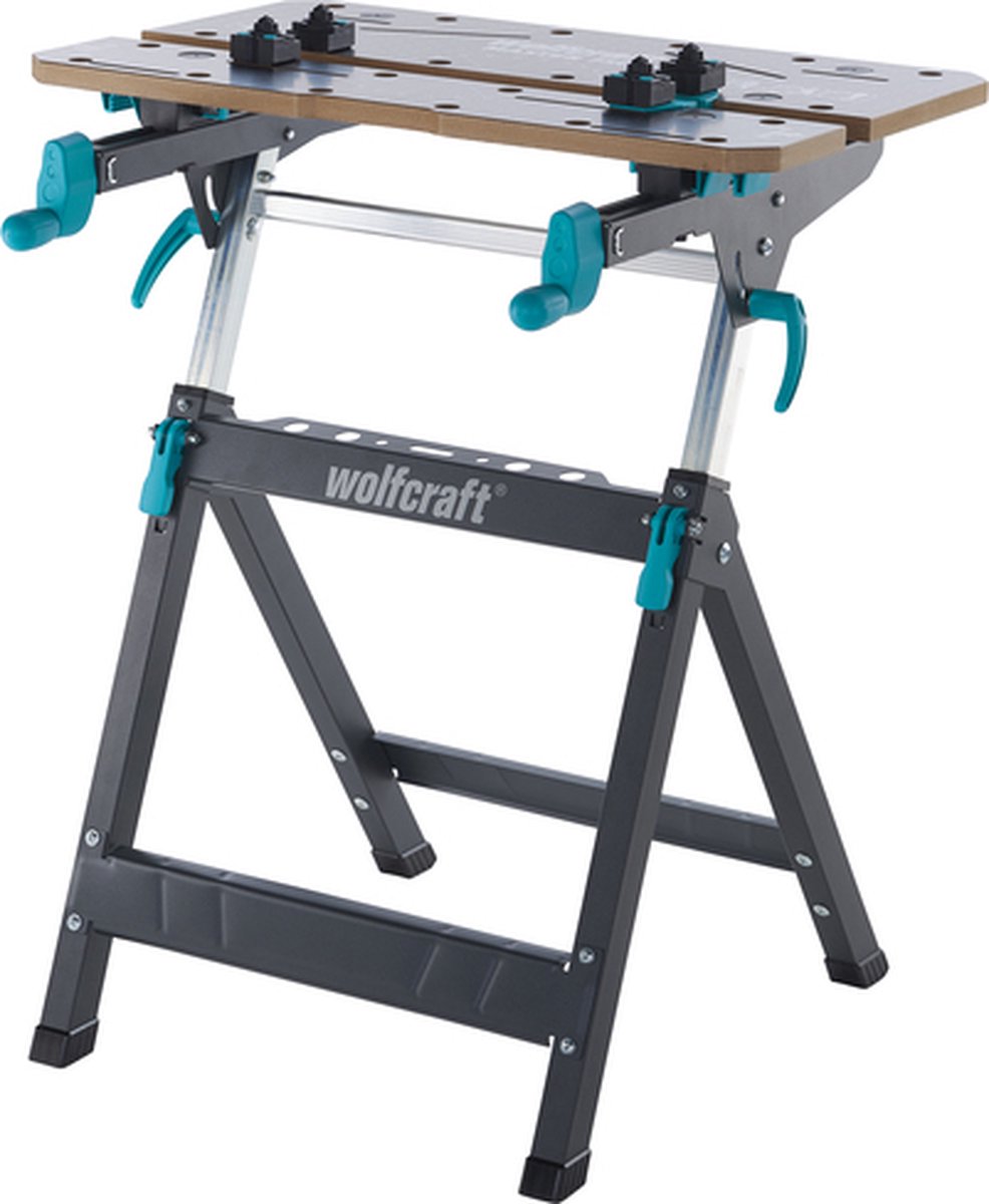 Wolfcraft - master 750 - ergonomische werktafel met bankschroef - inklapbaar - 3-in-1 machinetafel - 6871000 - 10 jaar garantie