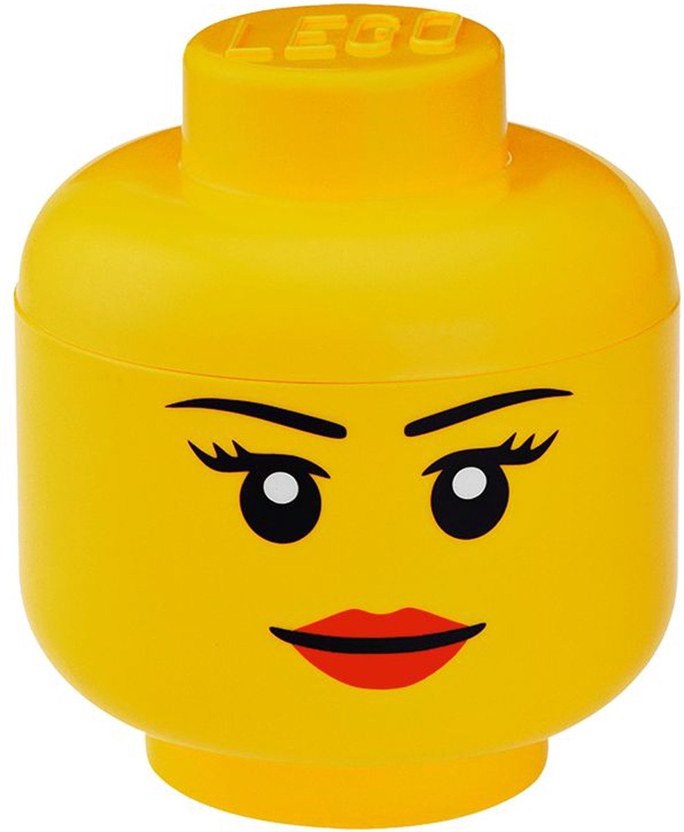 Kamer Kopenhagen LEGO Opberghoofd Meisje, Klein Geel