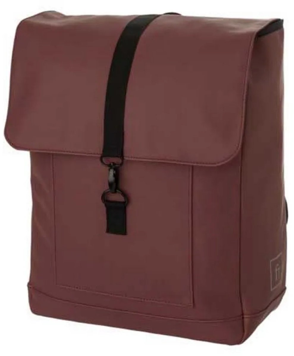 Fastrider jaxx ii enkele fietstas rugzak trend click'ngo - mahogany brown - 14