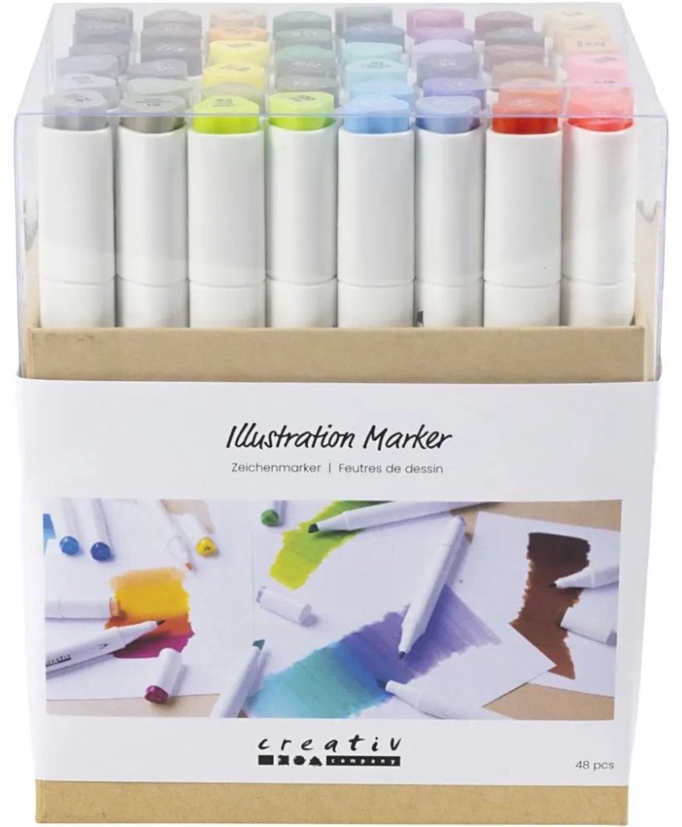 Creativ company https: www.cchobby.nl tekenstift-lijndikte-1-8-mm-standaardkleuren-48-stuk-1-doos