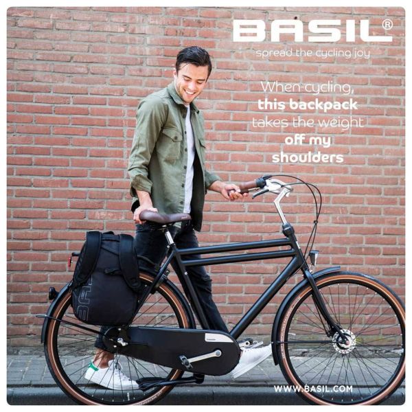 Sac à dos vélo Basil Flex 17L noir 17776