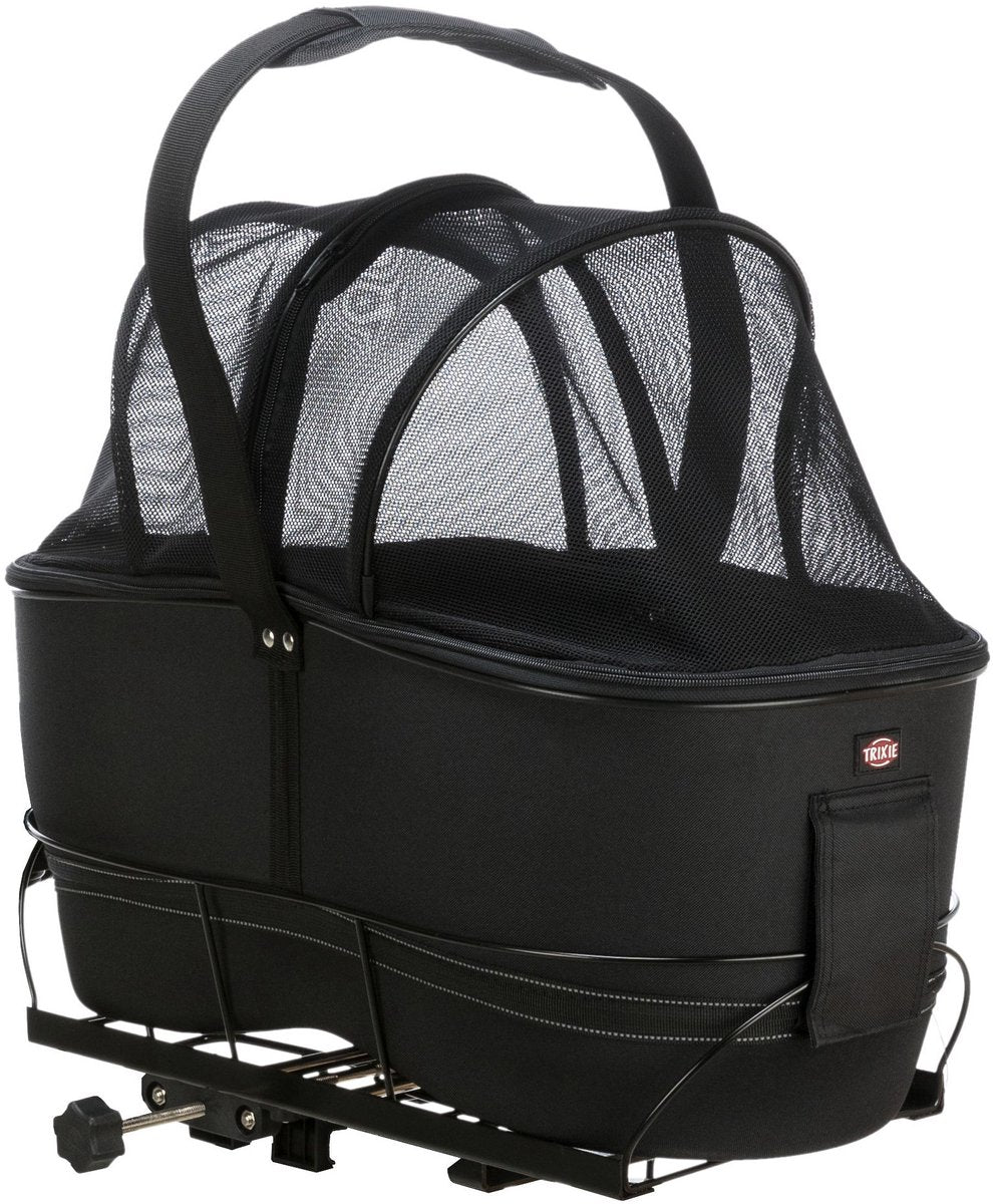 Trixie fietsmand bagage drager breed zwart