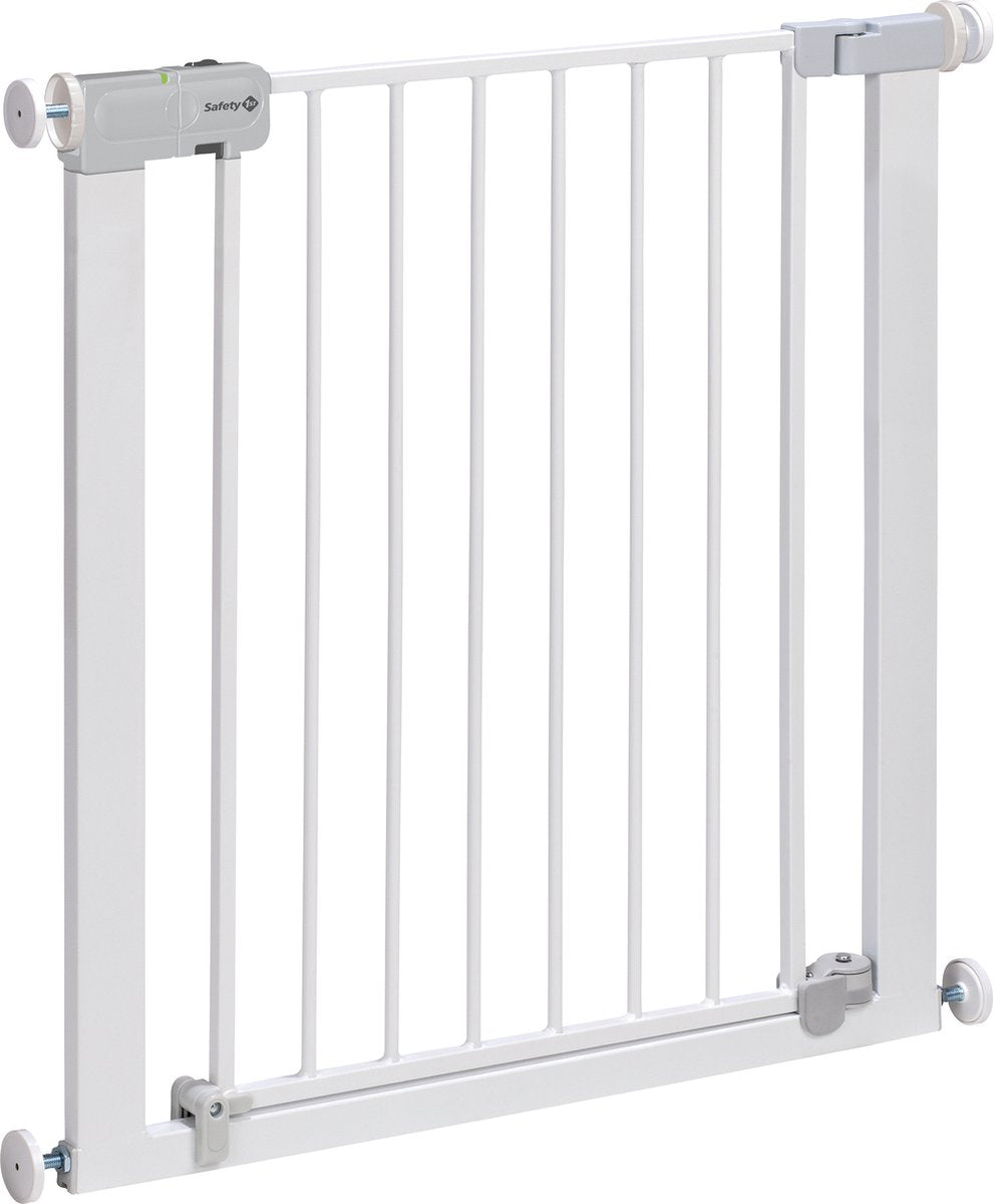 Safety 1st auto close traphekje - 73 t m 80 cm - uitbreidbaar - klembevestiging - metal white