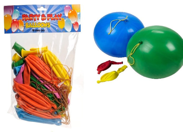 Intro play - party balloons, 18 pcs.