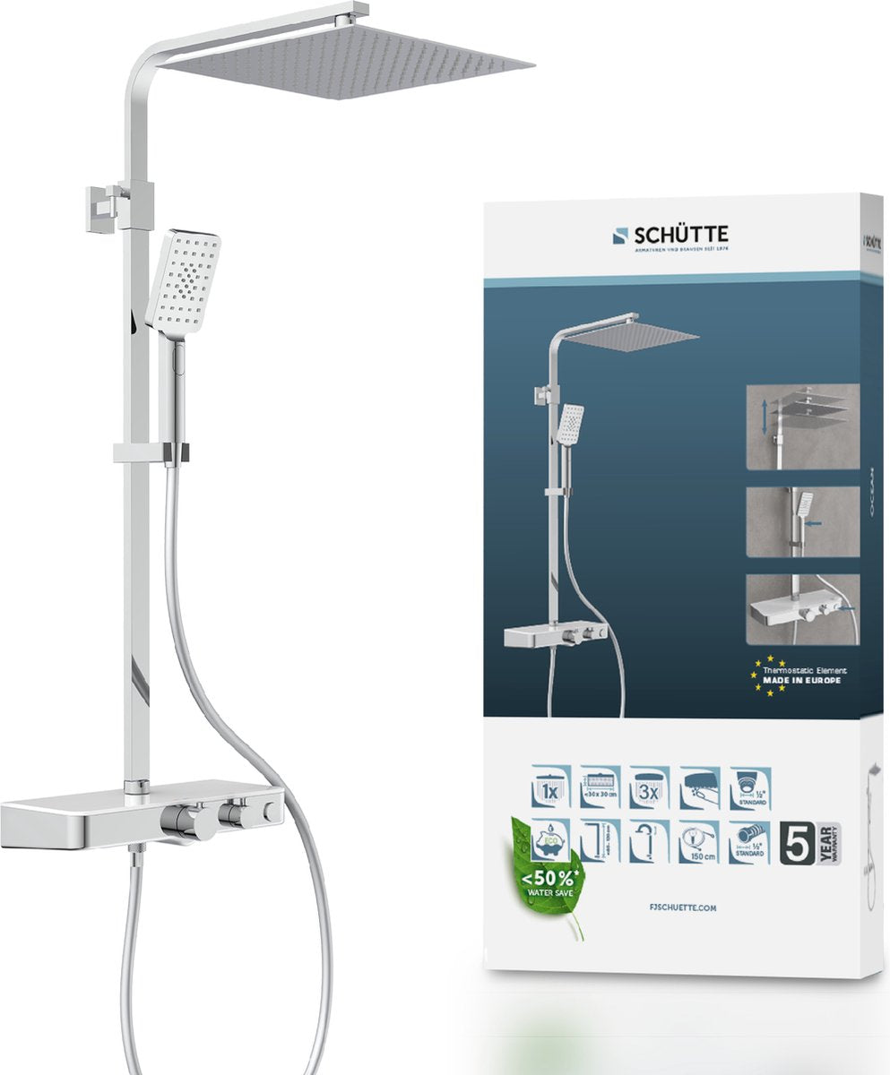 Schütte douchesysteem oceaan thermostatisch
